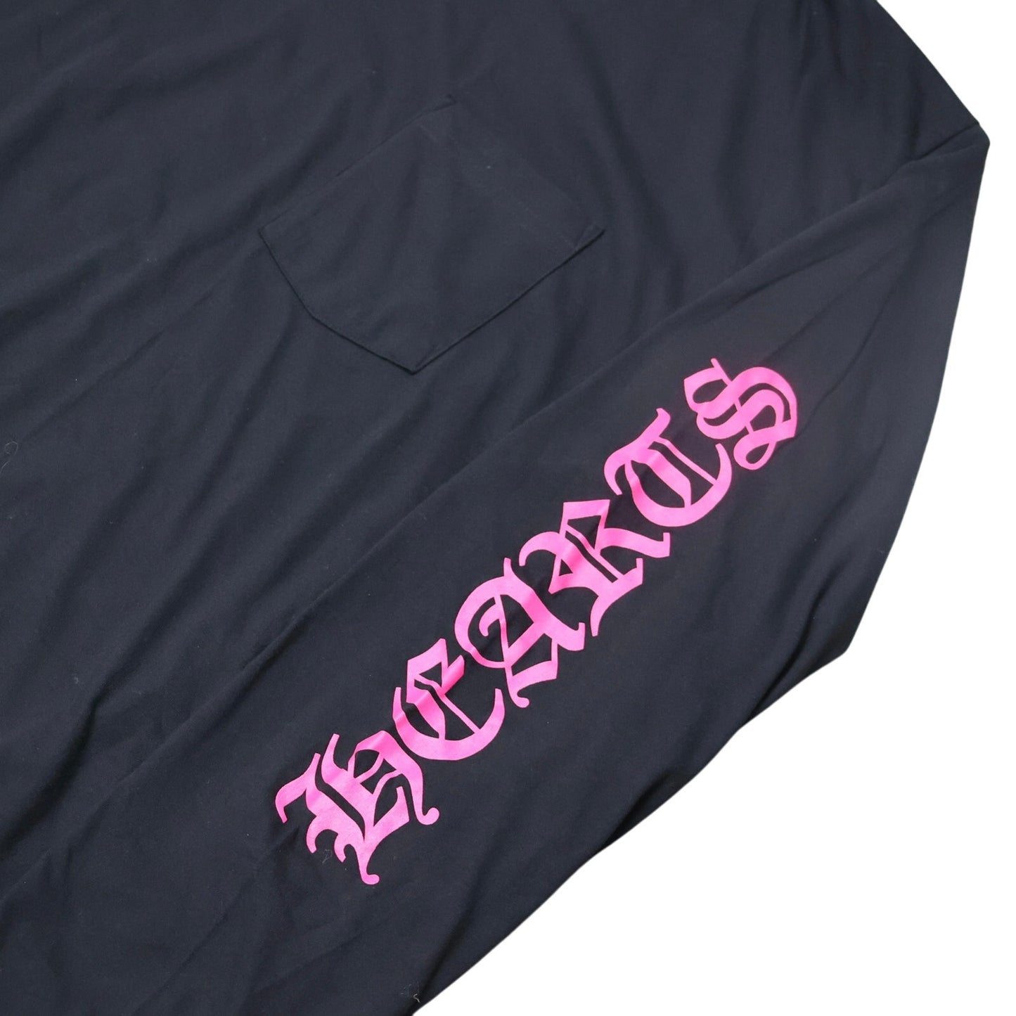 Chrome Hearts Long Sleeve Pocket Crew Hot Pink/Black