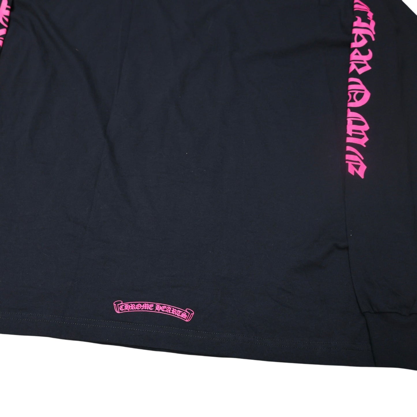 Chrome Hearts Long Sleeve Pocket Crew Hot Pink/Black