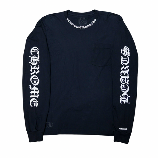 Chrome Hearts Neck Logo Long Sleeve Tee