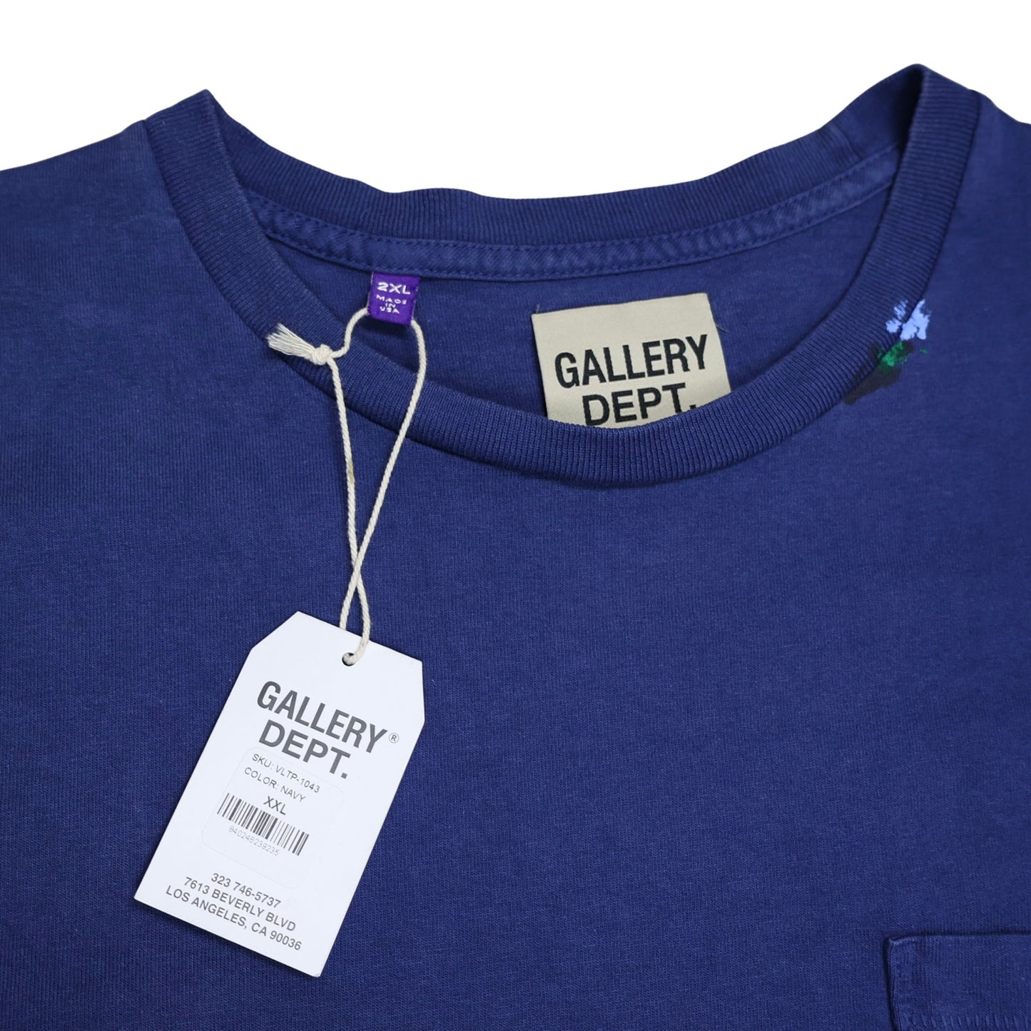 Gallery Dept. Vintage Logo Painted T Shirt Navy