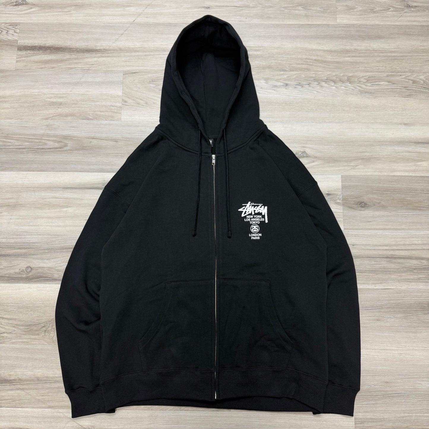 Stussy World Tour Zip Up Hoodie