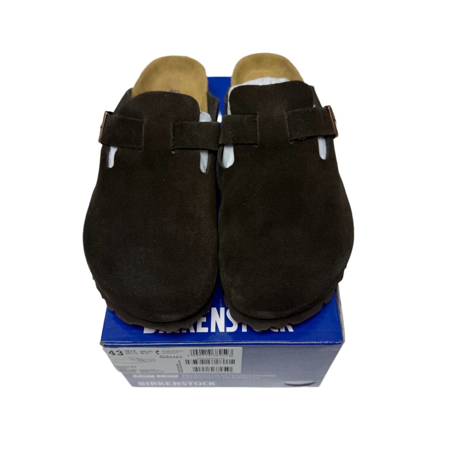 Birkenstock Boston Soft Footbed Suede Mocha
