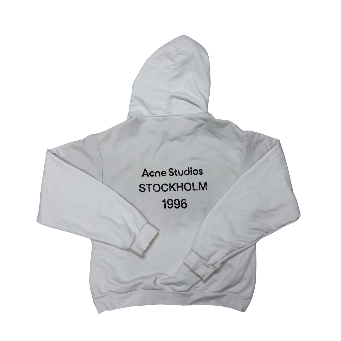 Acne Studios Distressed Back Logo Hoodie