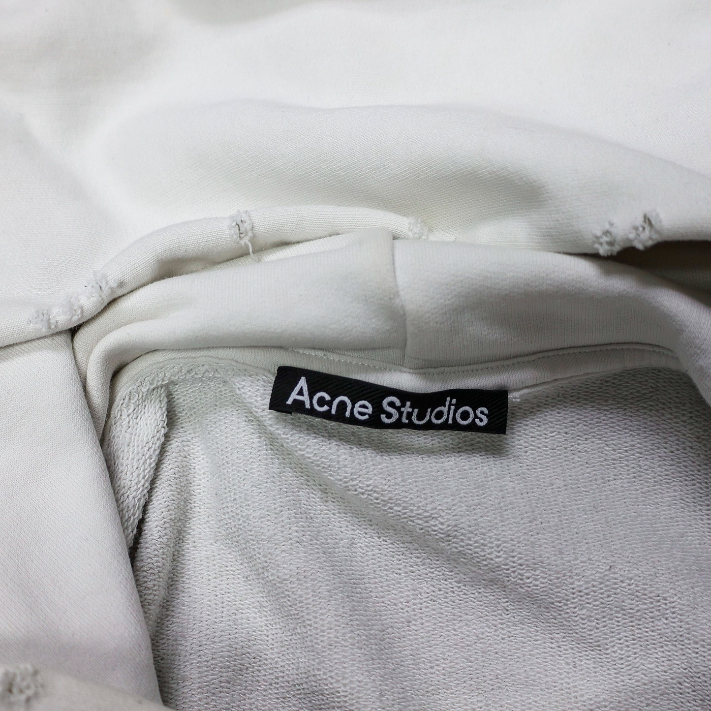 Acne Studios Distressed Back Logo Hoodie