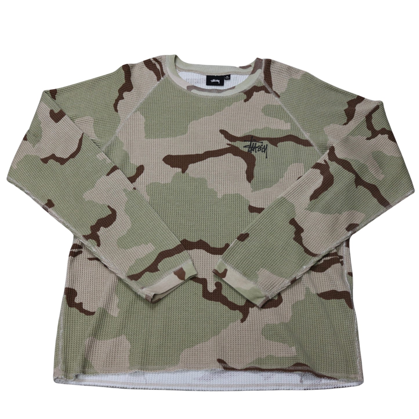 Stussy Raglan Thermal Long Sleeve-Sand