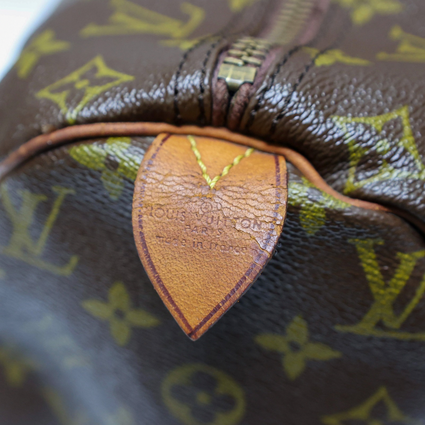 Louis Vuitton Speedy 35 Boston Bag Handbag Brown