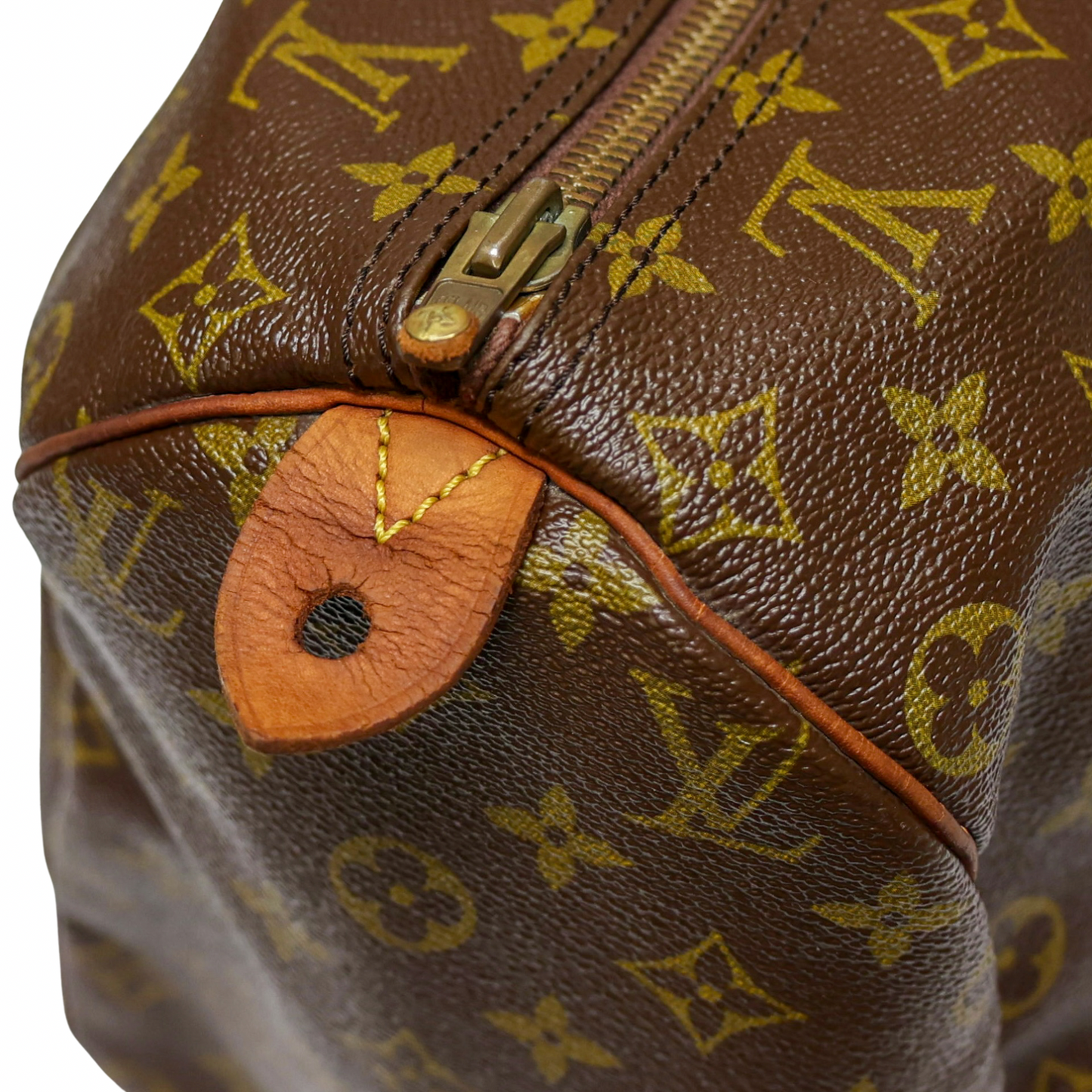 Louis Vuitton Speedy 35 Boston Bag Handbag Brown