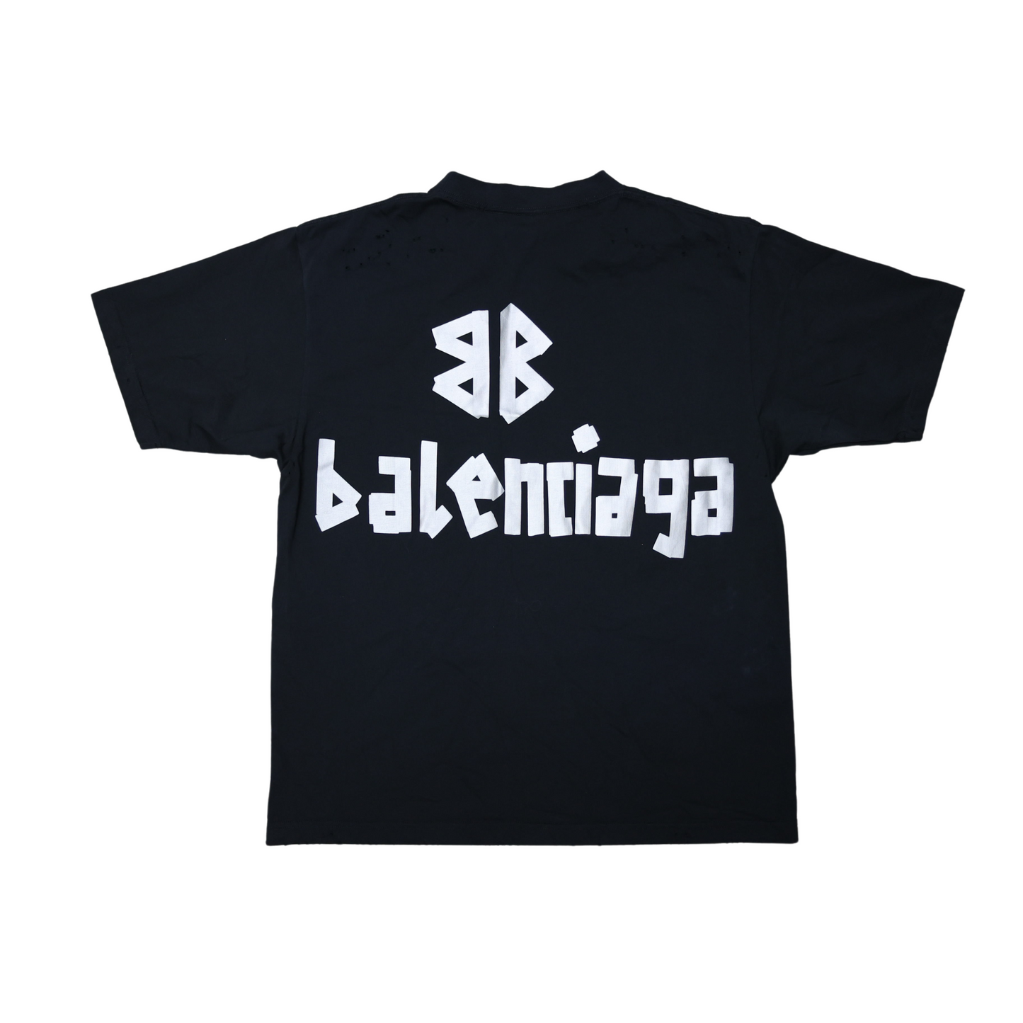 Balenciaga Tape Logo Black T Shirt