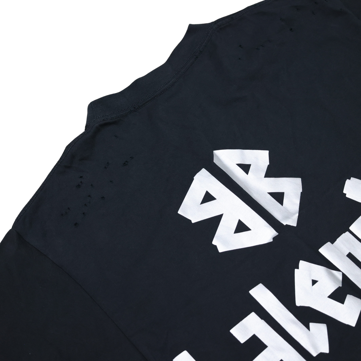 Balenciaga Tape Logo Black T Shirt