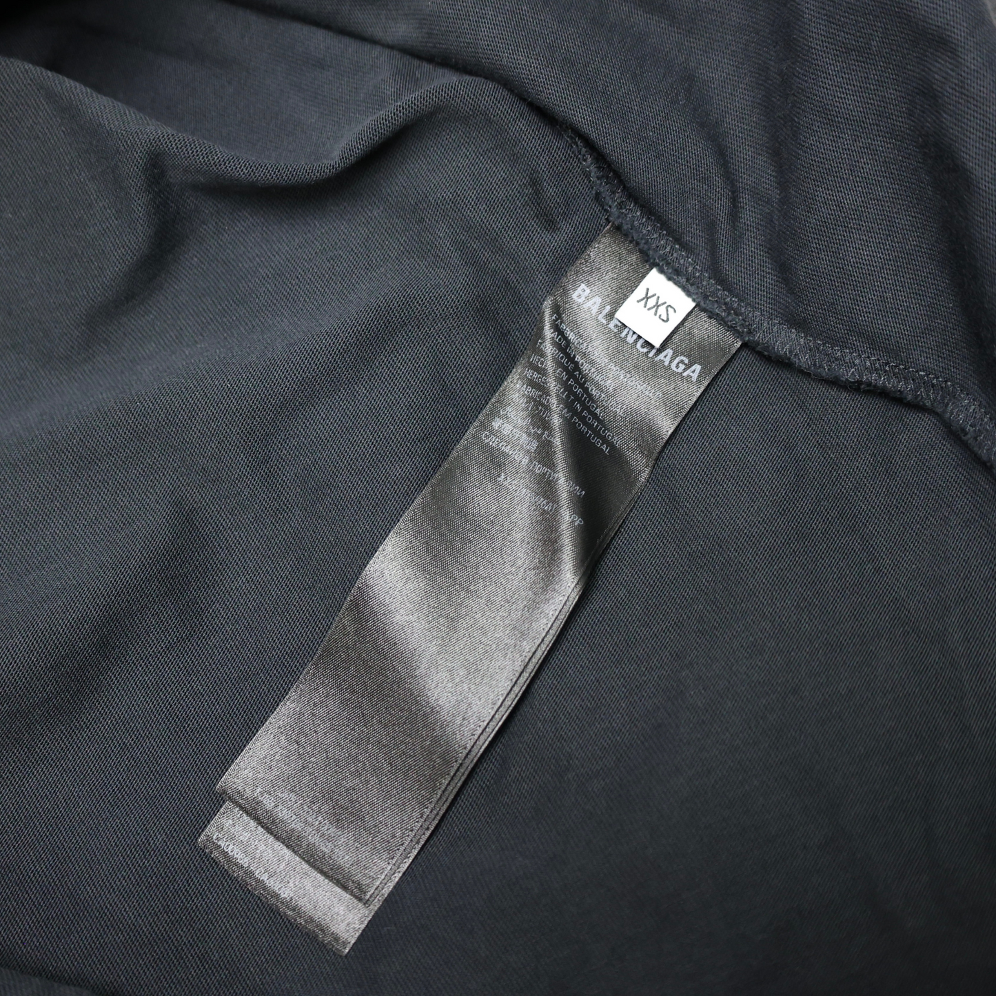 Balenciaga Tape Logo Black T Shirt