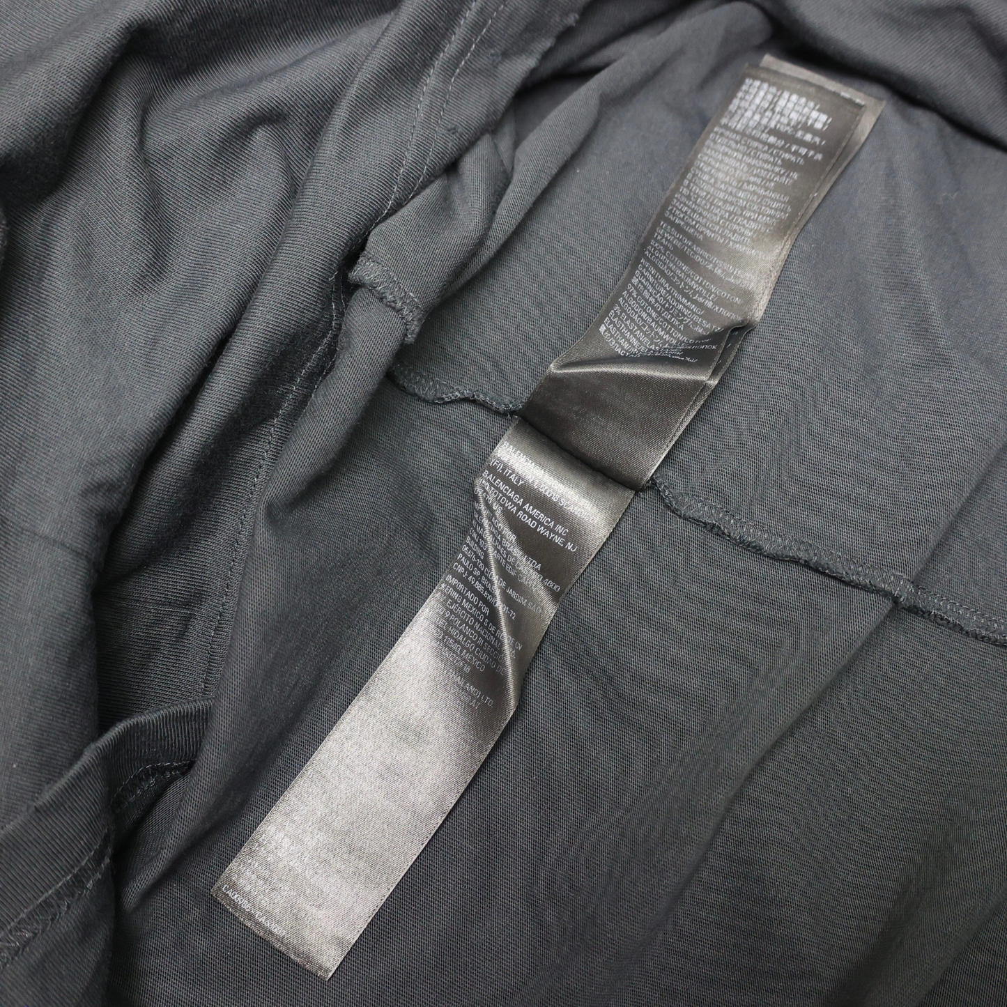 Balenciaga Tape Logo Black T Shirt