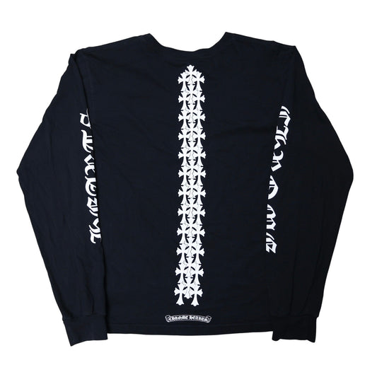 Chrome Hearts Cross Spine Logo Long Sleeve Shirt