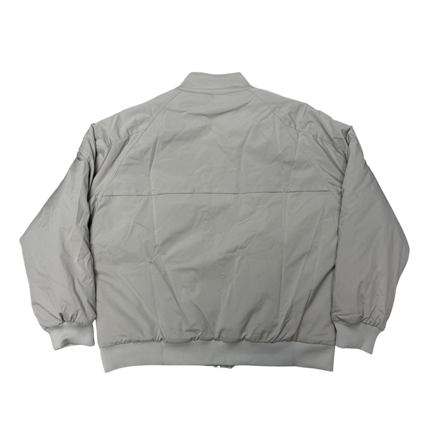 Kith Puffer Jacket Beige Mini Script Cursive Logo Beige