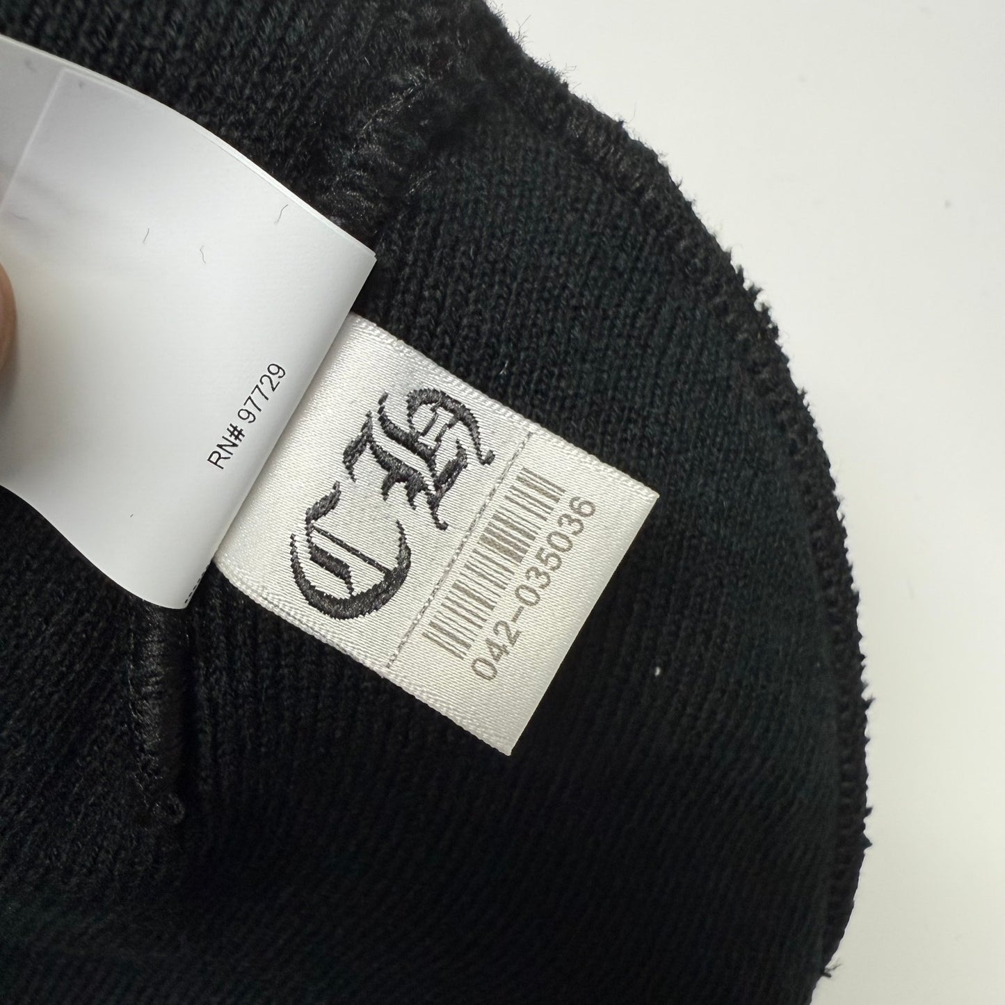 Chrome Hearts Embroidered Logo Beanie Black