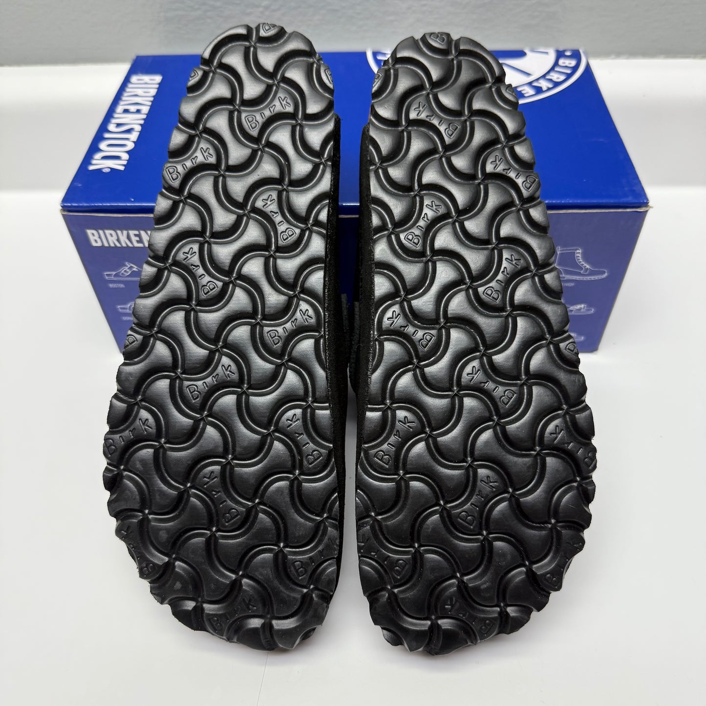 Birkenstock Boston Soft Footbed Suede Black
