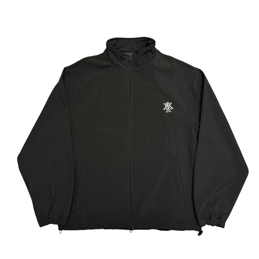 Kith Zip Up Nylon Track Jacket Reflective Logo Black