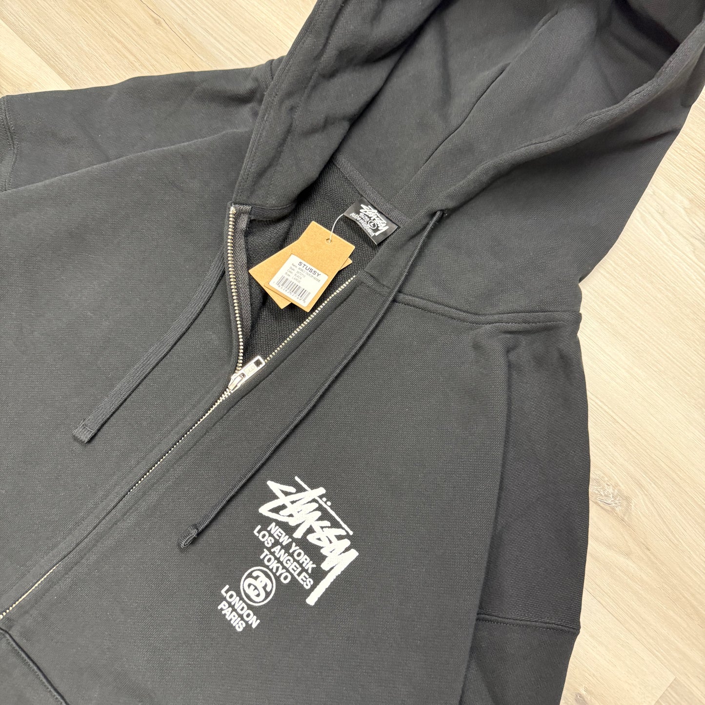 Stussy World Tour Zip Up Hoodie