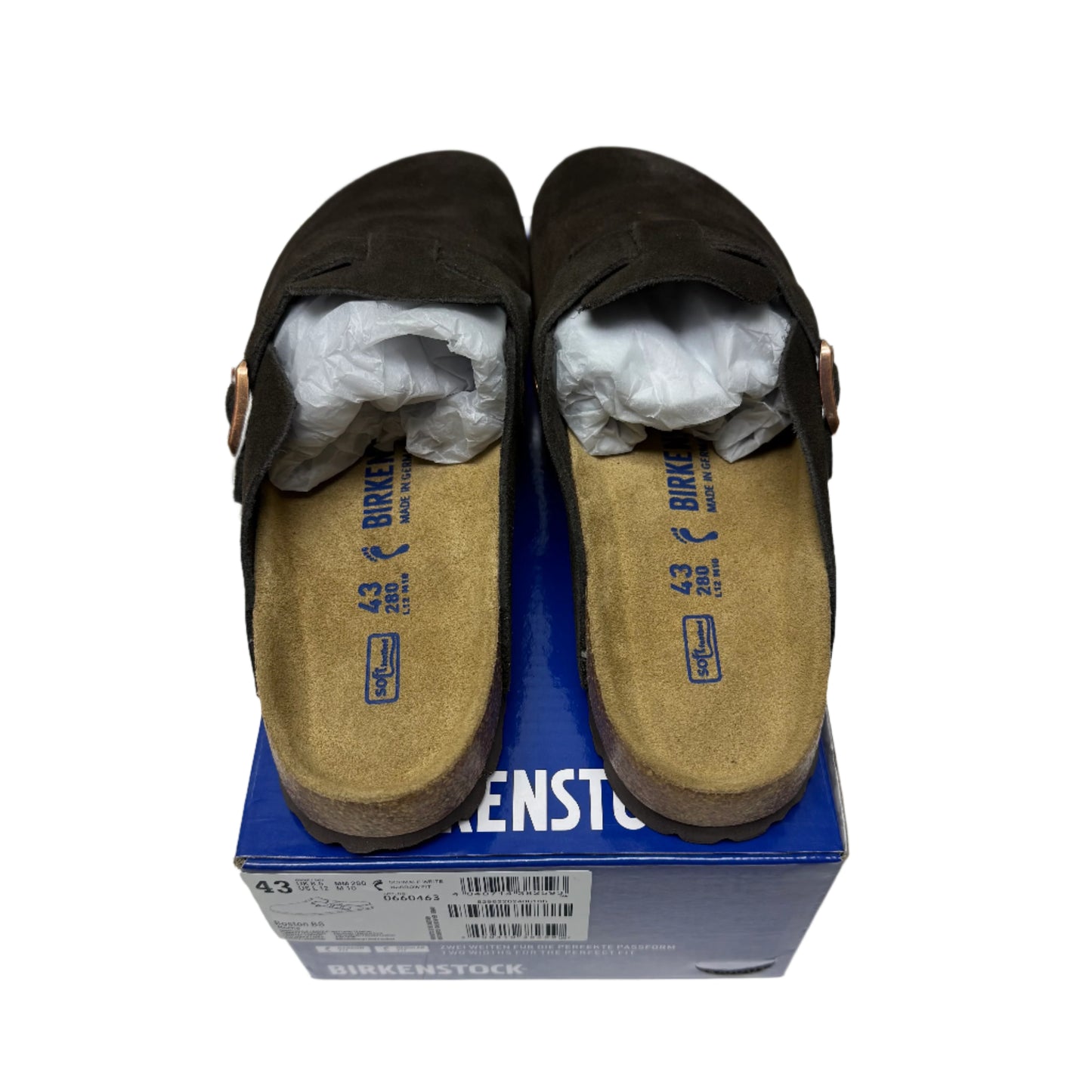 Birkenstock Boston Soft Footbed Suede Mocha
