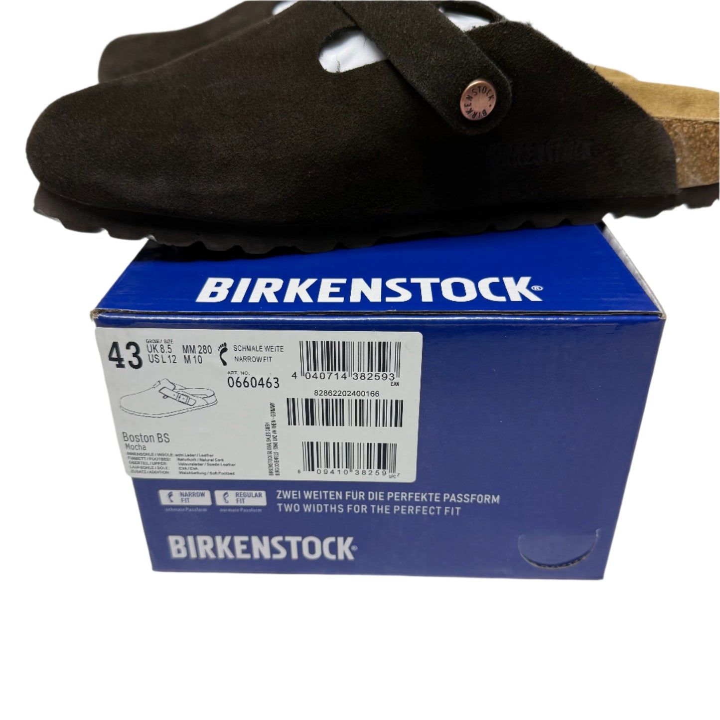 Birkenstock Boston Soft Footbed Suede Mocha