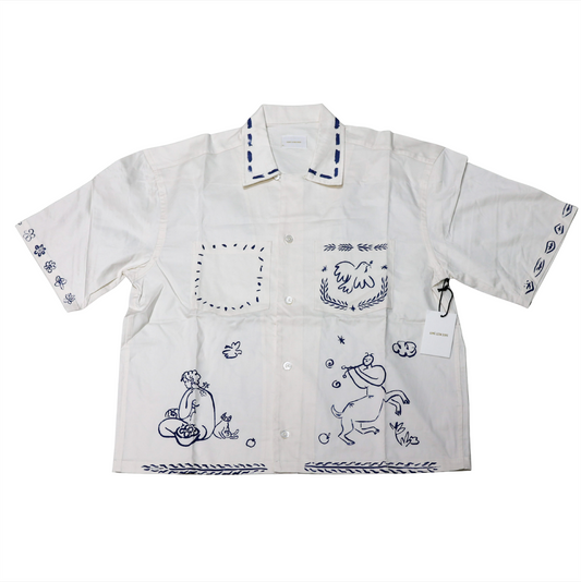 Aimé Leon Dore Lesvos Cropped Camp Shirt 'White'