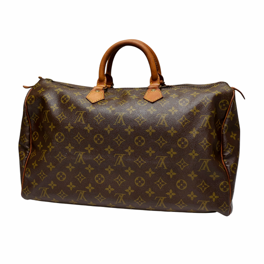 Louis Vuitton Speedy 35 Boston Bag Handbag Brown