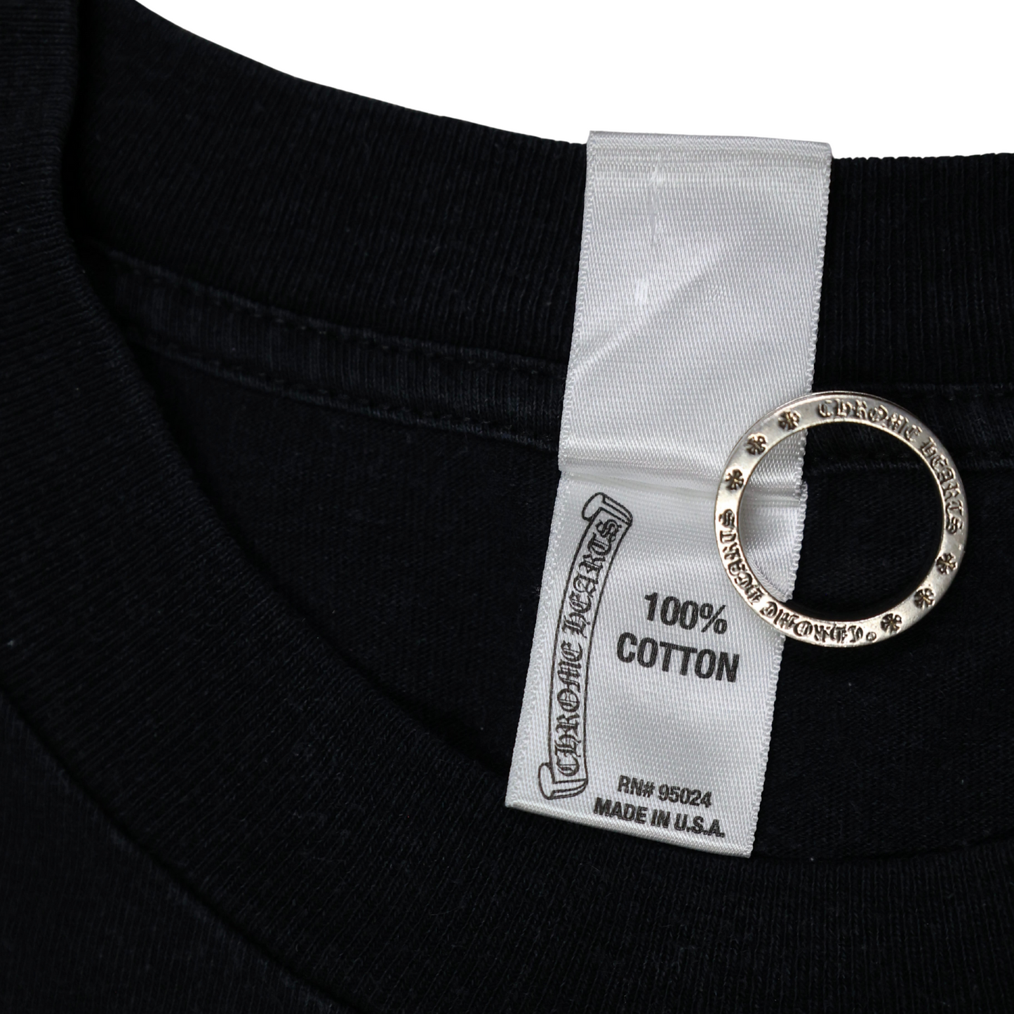 Vintage Chrome Hearts Scroll Logo Long Sleeve Tee