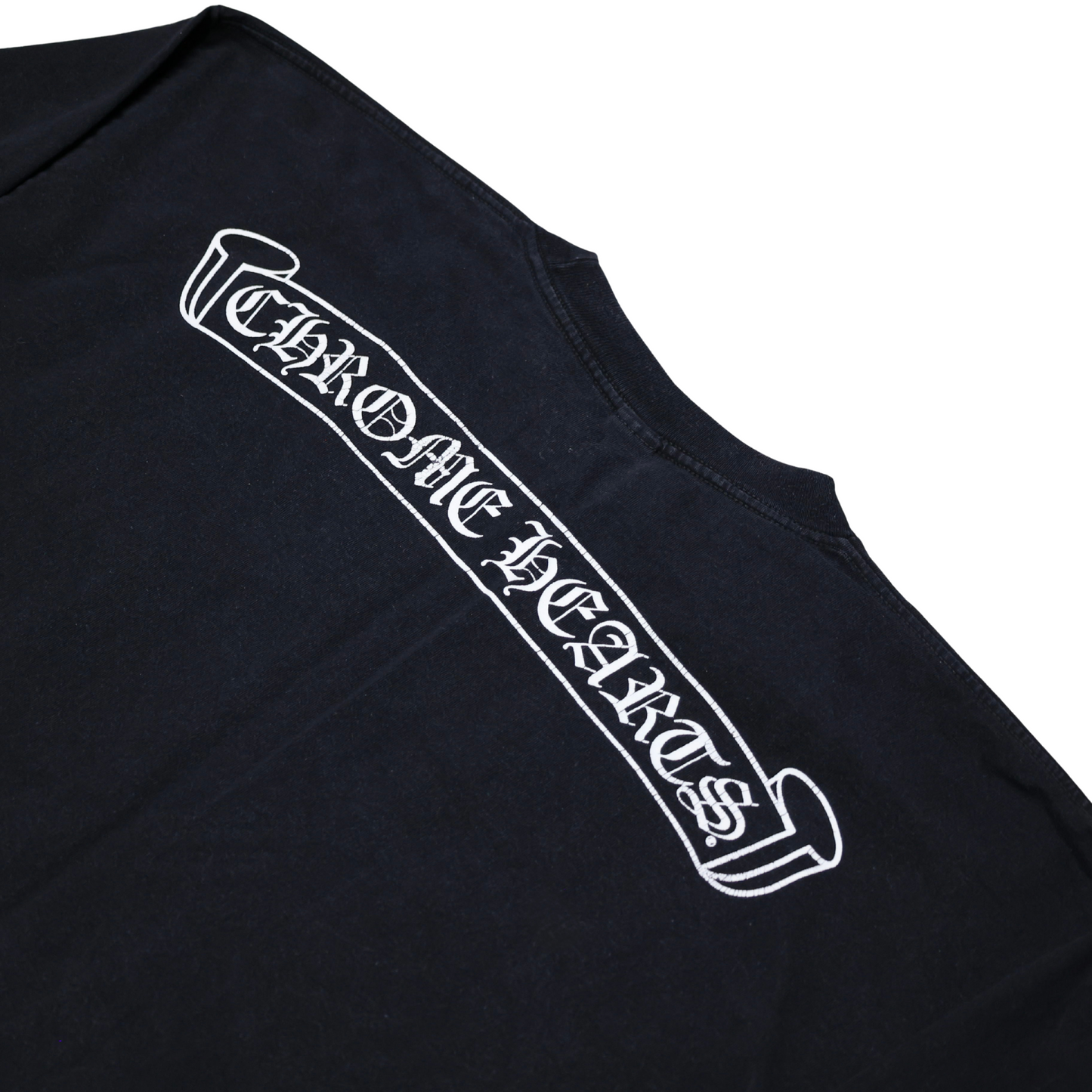 Vintage Chrome Hearts Scroll Logo Long Sleeve Tee