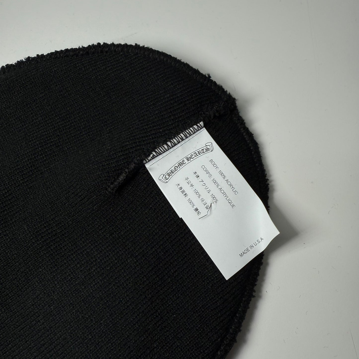 Chrome Hearts Embroidered Logo Beanie Black
