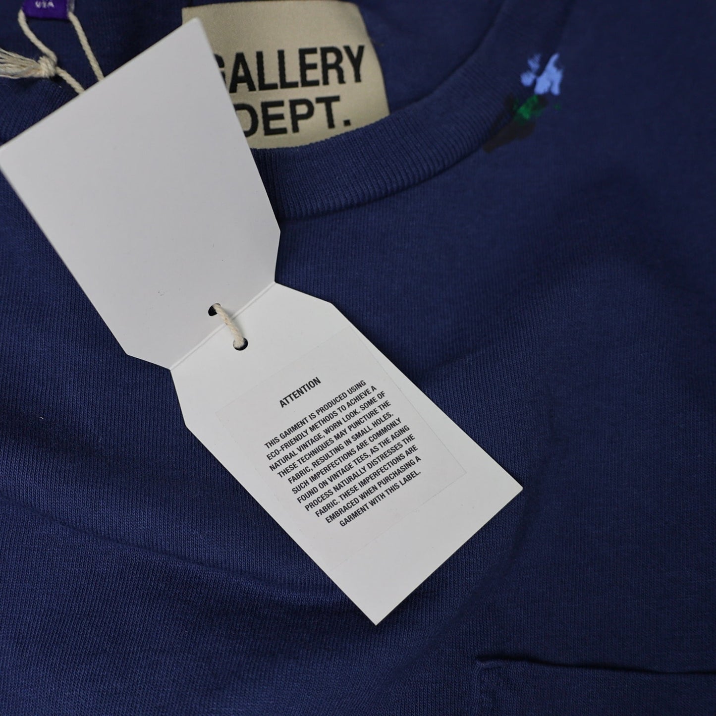 Gallery Dept. Vintage Logo Painted T Shirt Navy