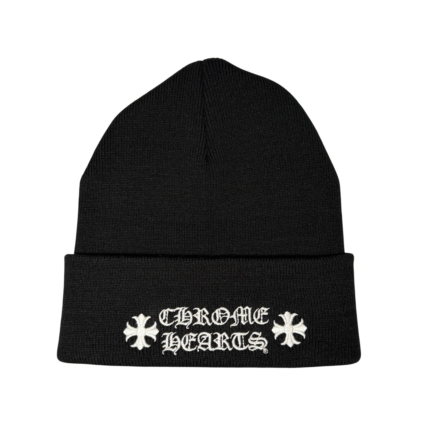 Chrome Hearts Embroidered Logo Beanie Black